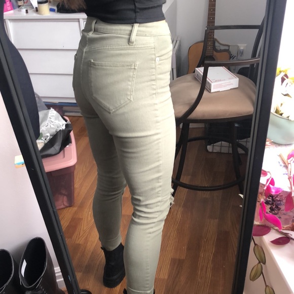 Army Green Skinnies - Picture 3 of 3